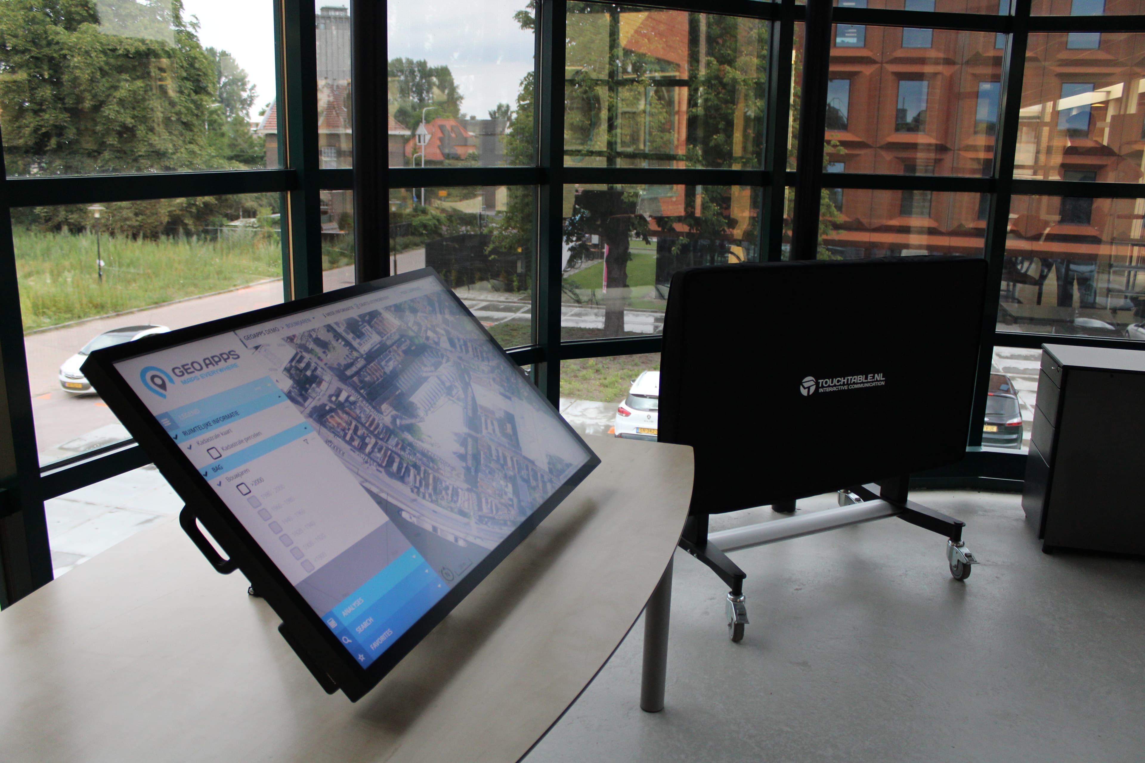 TouchTable Go and Standard as digital map table