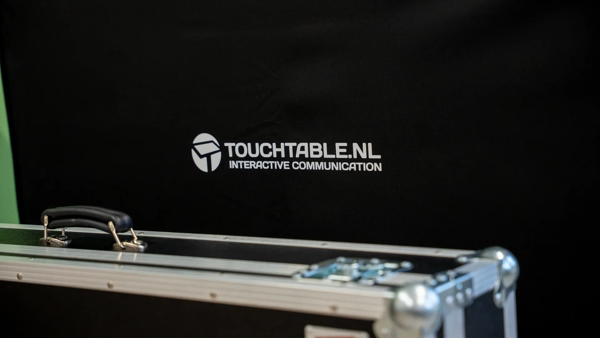 TouchTable Go in compact travel case