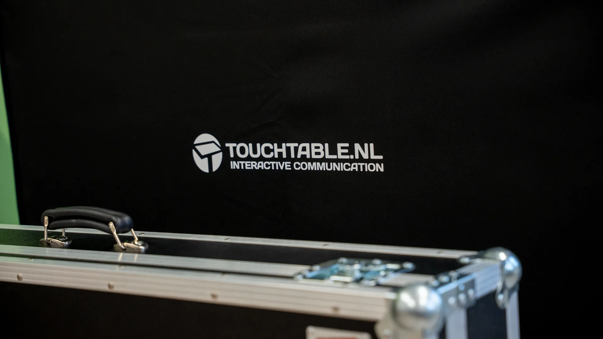 TouchTable Go with transport case